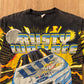 Vintage 1997 Nascar Rusty Wallace Faster Than The Speed Of Lite All Over Print Tee