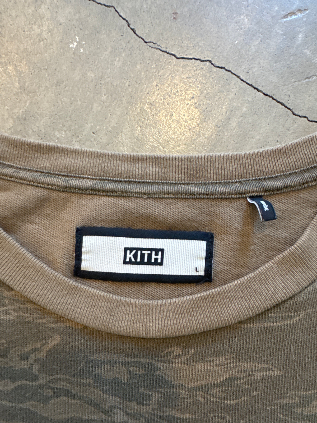 Kith Classic Logo Tiger Camo LS Tee