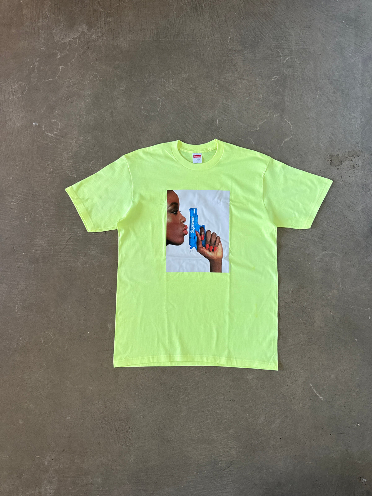 Supreme Water Pistol Bright Yellow Tee (SS21)