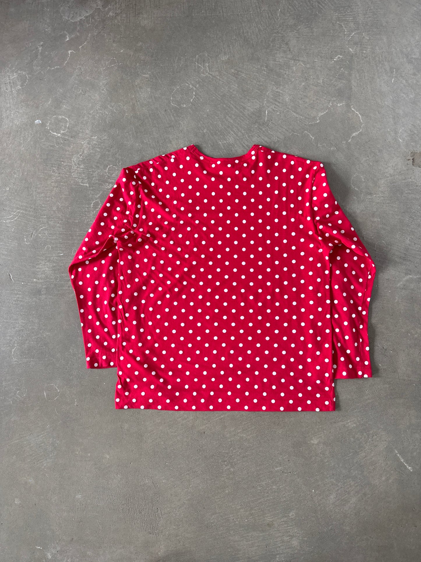 Comme des Garçons PLAY Polka Dot Red Long Sleeve