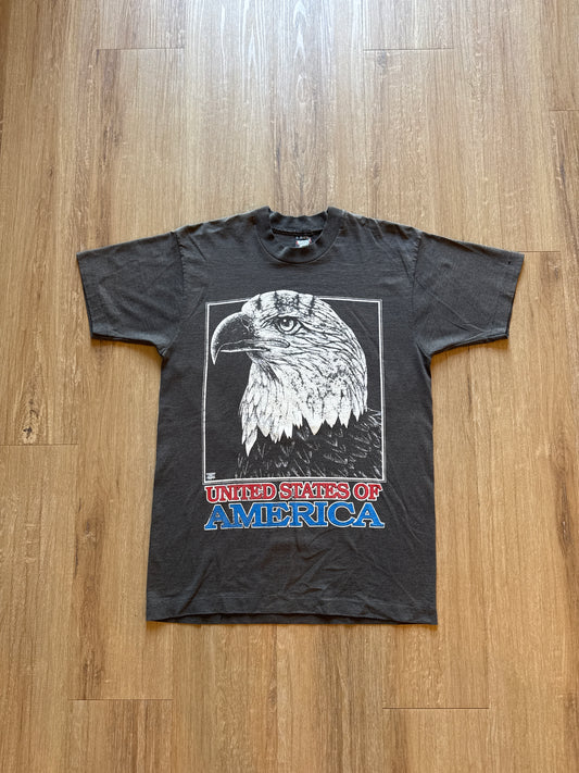 Vintage 90s United States Of America Bald Eagle Tee