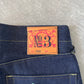 Evisu Embroidered Japanese Green Dog Art Salvage Denim Jeans