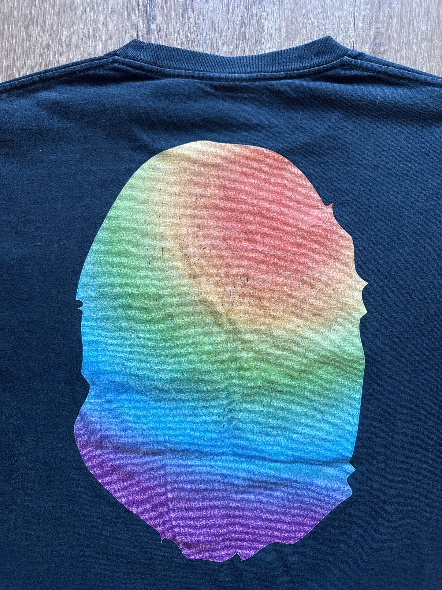 A Bathing Ape Bape Rainbow Big Ape Head Tee
