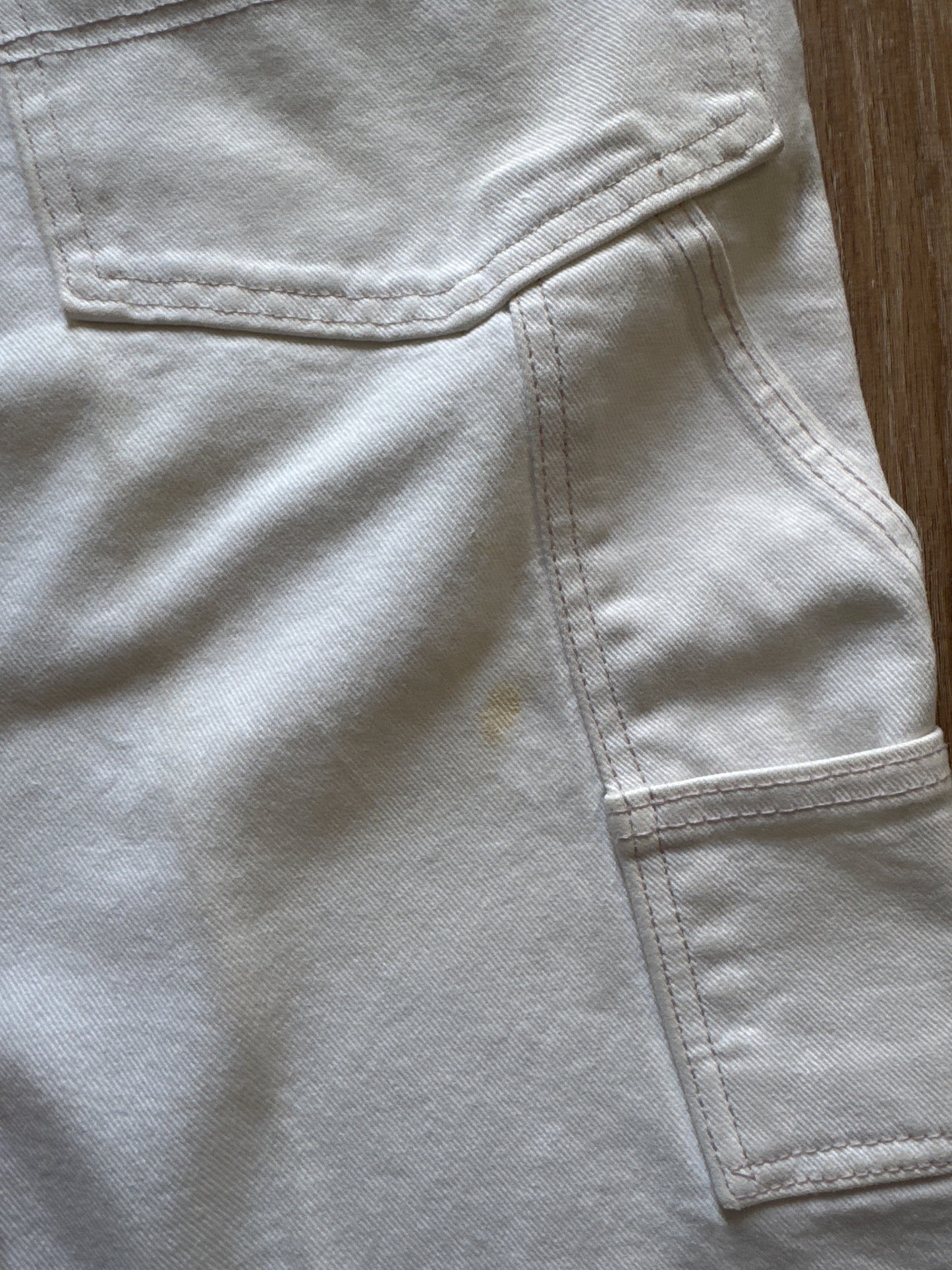 Vintage Boss Denim Cream Baggy Jeans