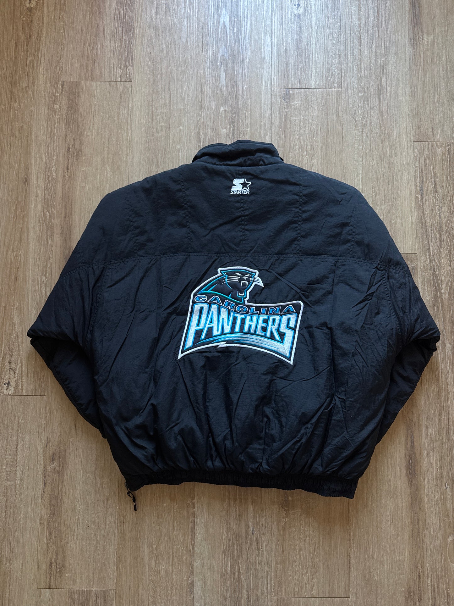 Vintage Starter Carolina Panthers Puffer Jacket