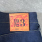Evisu Orange Dog Japanese Art Selvedge Denim Jeans