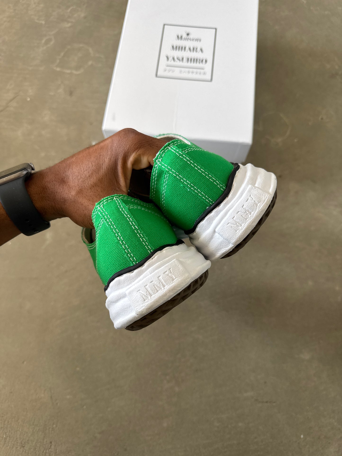 Maison Mihara Yasuhiro Peterson 23 OG Sole Canvas CL Green