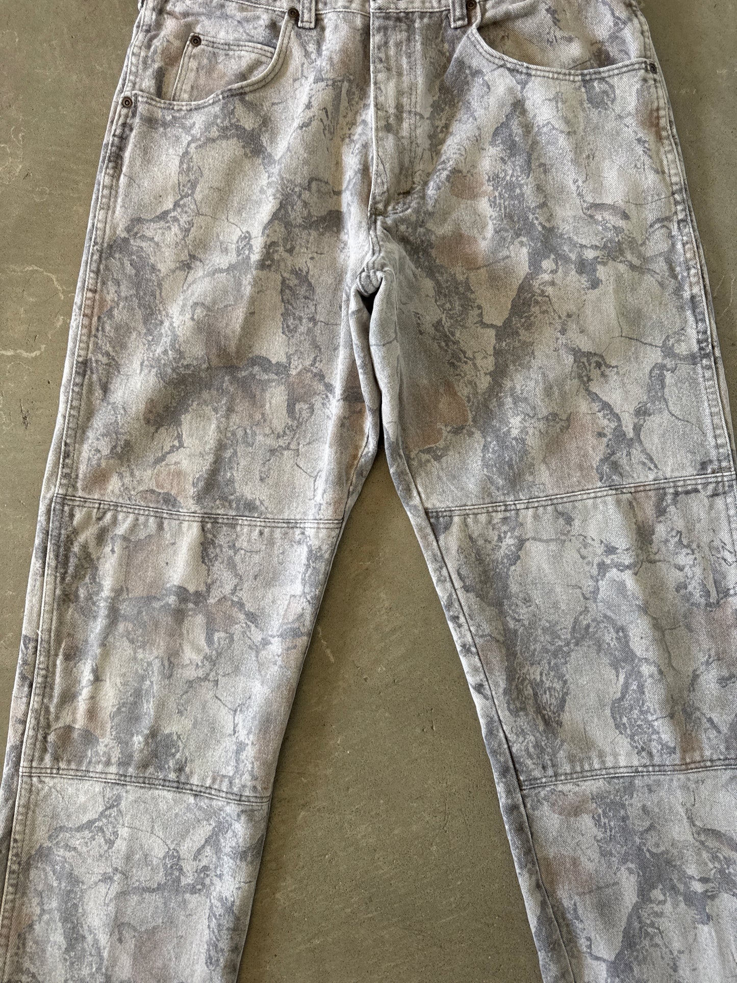 Vintage Wrangler Double Knee Forest Camo Pants