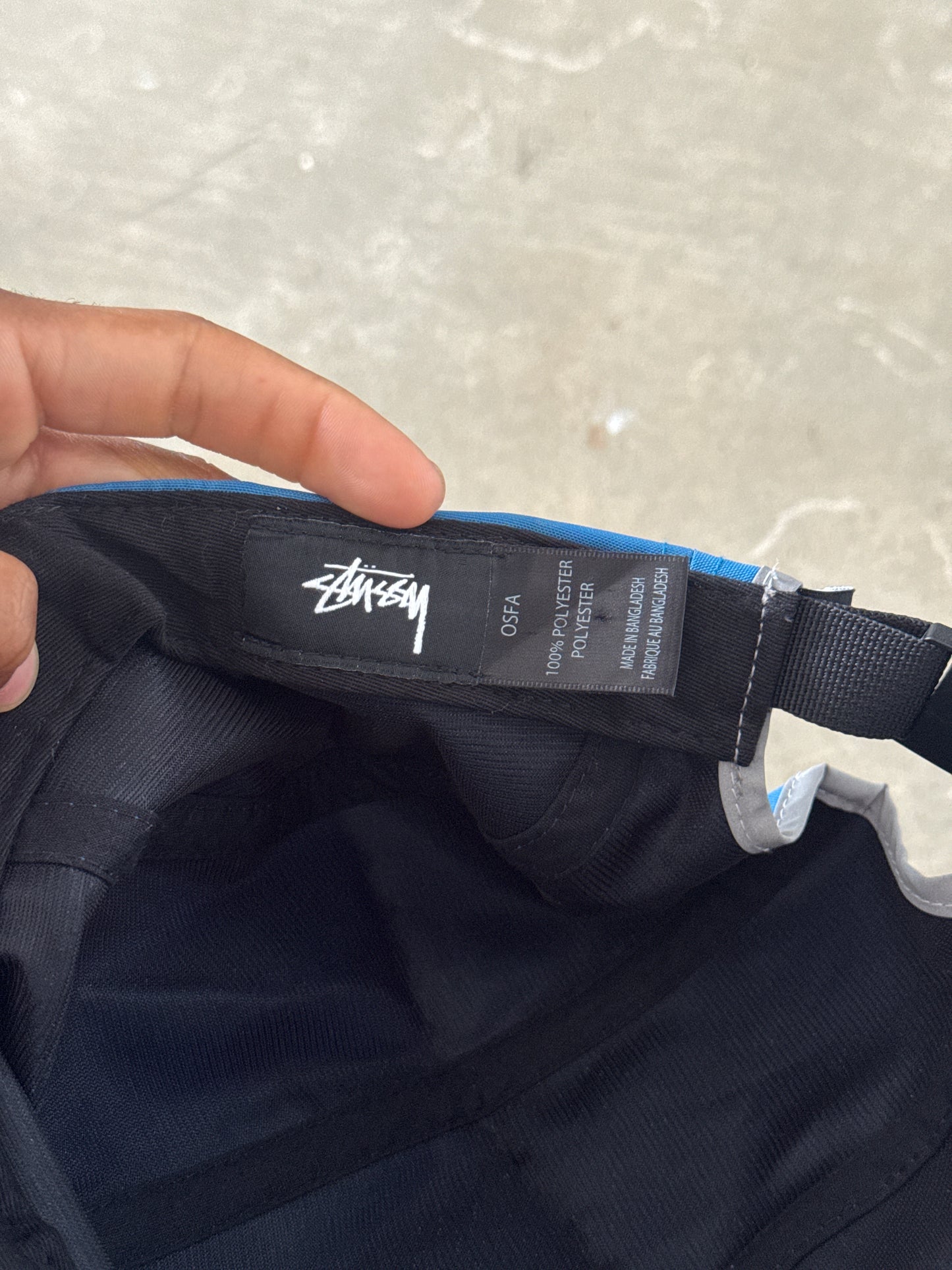 Stussy 5-Panel Blue Strap-Back Hat