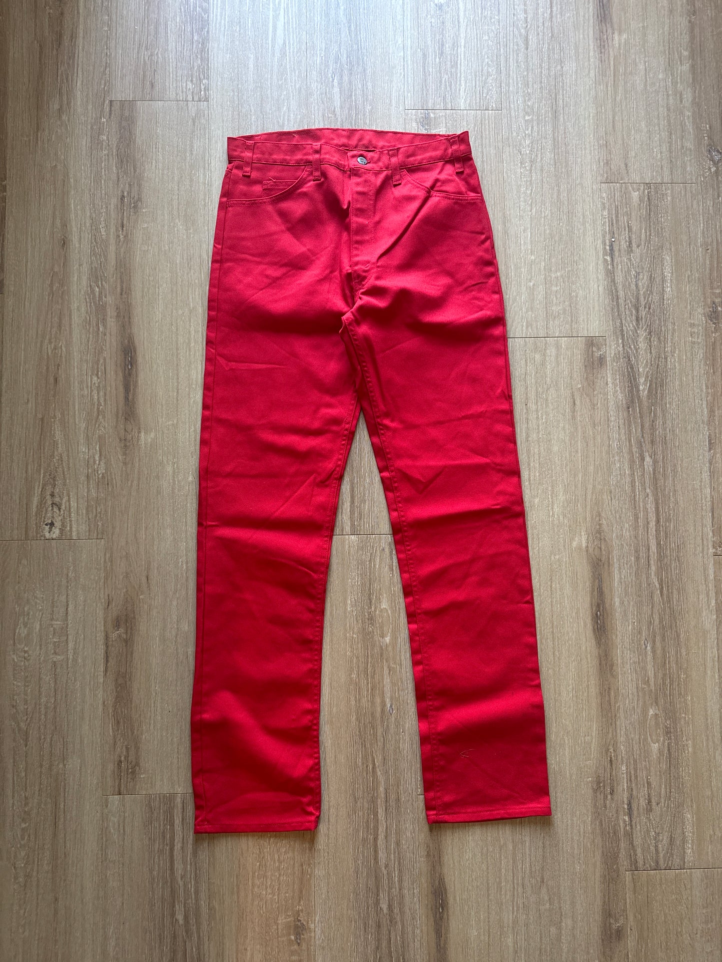 Vintage 1989 Levi’s 505 Red Over-dyed Denim Jean