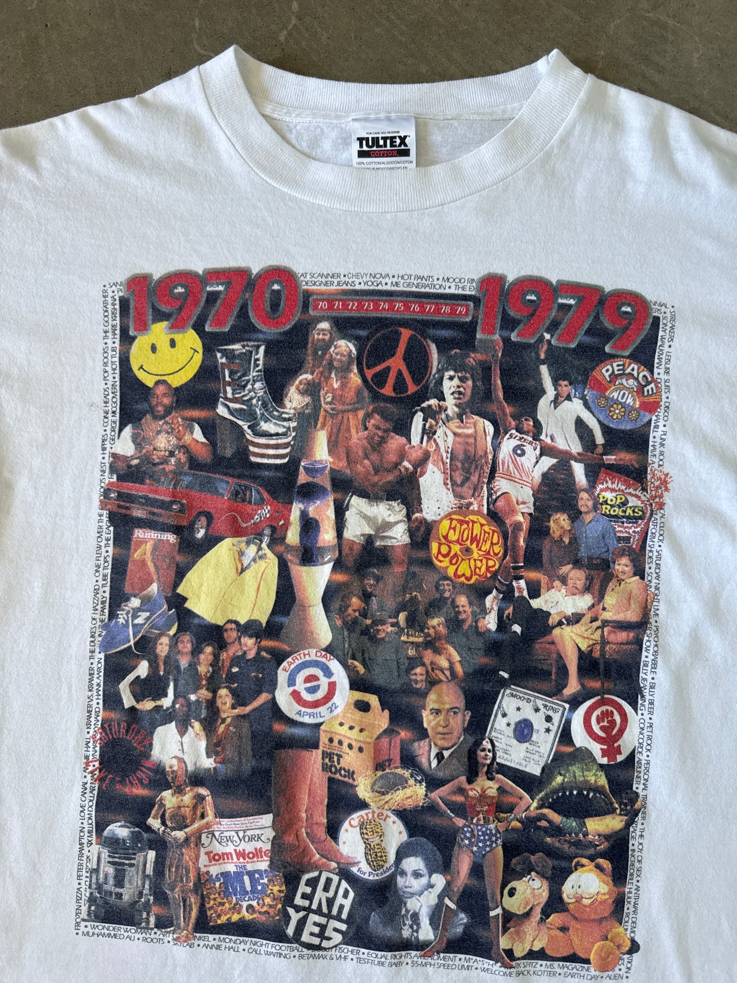 Vintage 1999 Nostalgia Collage 1970 - 1979 Decade Tee