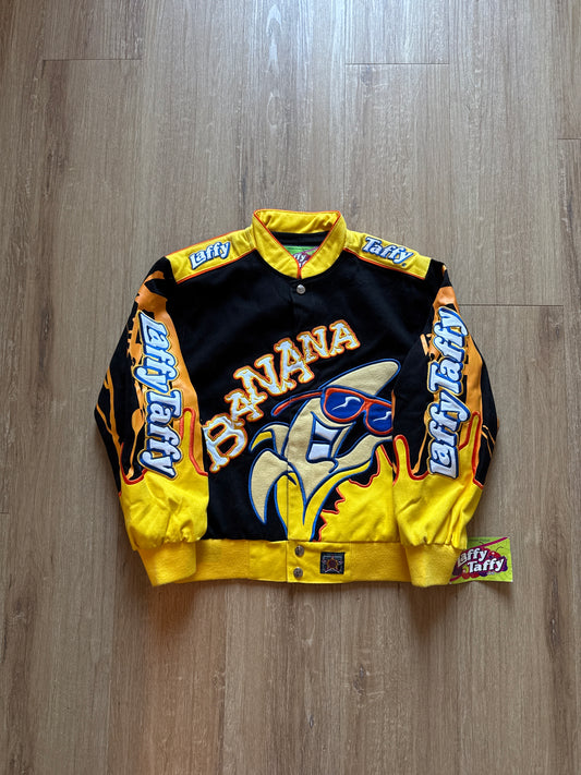 Vintage Youth Jeff Hamilton Design Wonka Banana Laffy Taffy Varsity Jacket