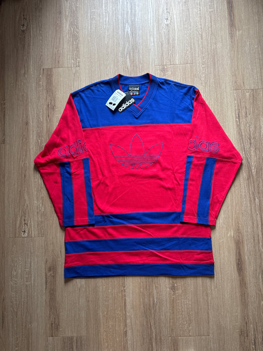Vintage 90s Adidas Triumph Color Block Hockey Jersey Sweatshirt