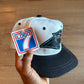 Vintage Logo 7 Carolina Panthers Leather Strap Back Hat