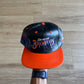 Vintage 90s Denver Broncos Leather Snapback Hat