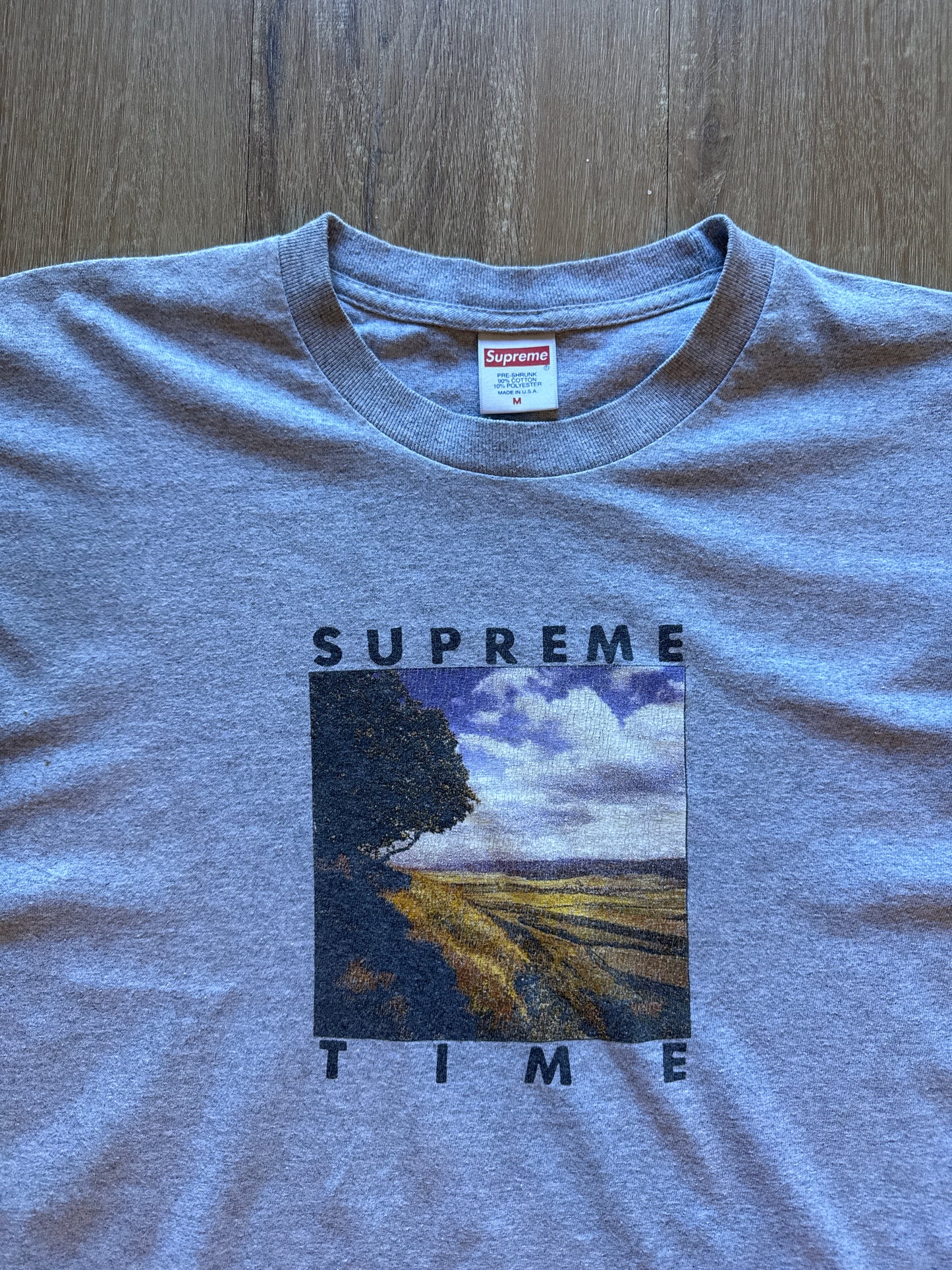 Supreme Heather Grey Time Tee