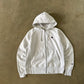 Vintage Champion Reverse Weave Heather Grey Hooded Zip Up