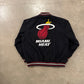 Y2K Jeff Hamilton Design Reversible Miami Heat Varsity Style Jacket