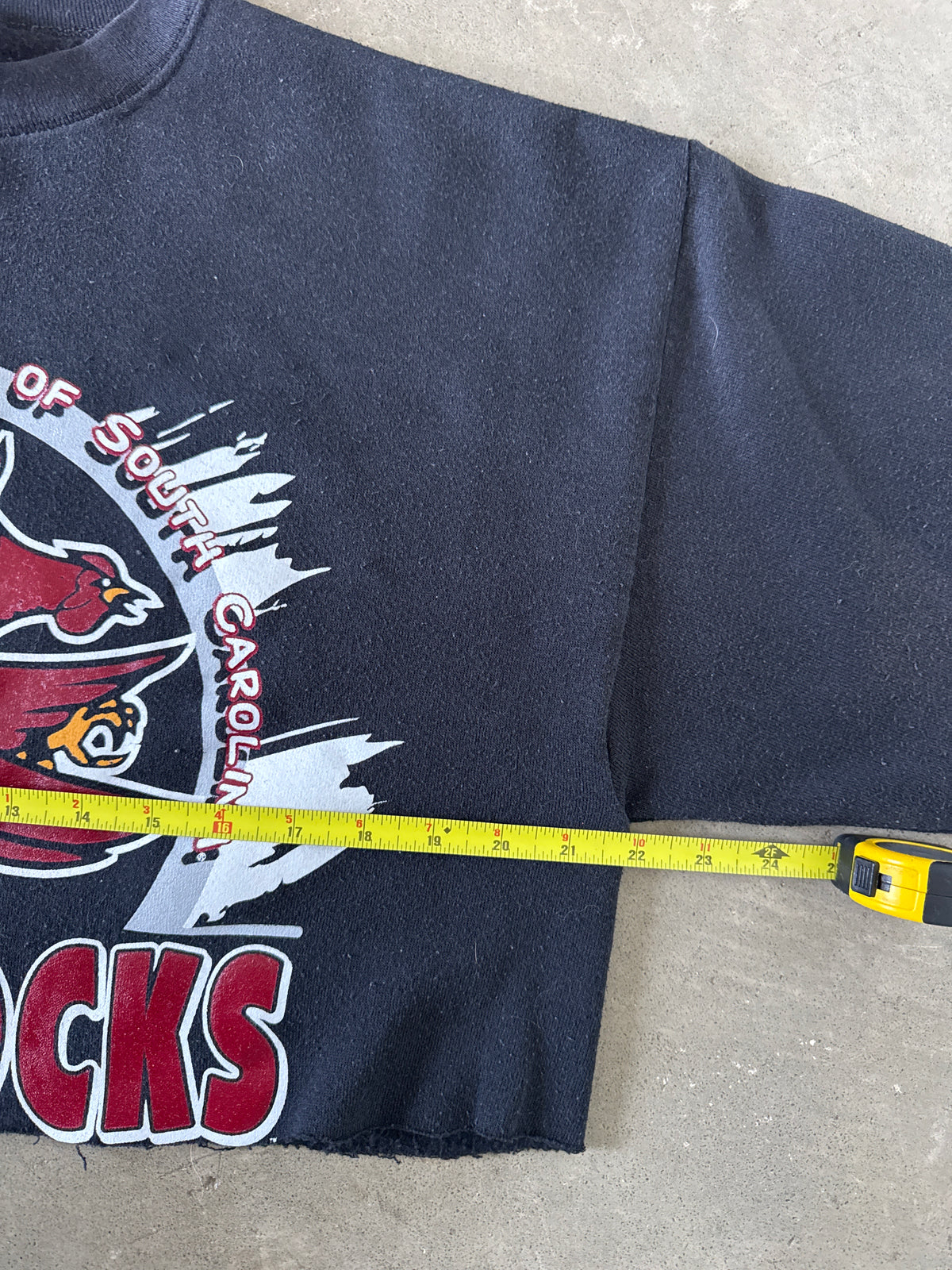 Vintage 90s University Of South Carolina Gamecocks Cropped Sweatshirt