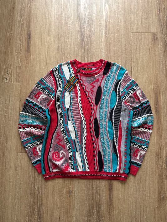 Vintage 90s Coogi Style Steven Land Chain Knit Sweater
