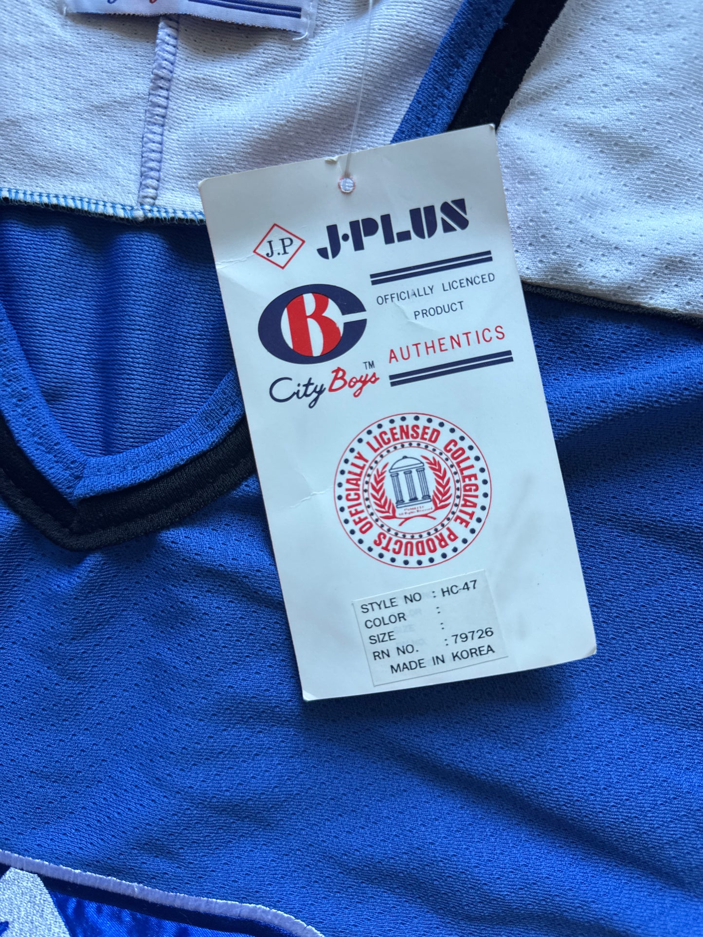 Vintage 90s Collegiate Sportwear City Boy Duke University Blue Devils Hockey Jersey