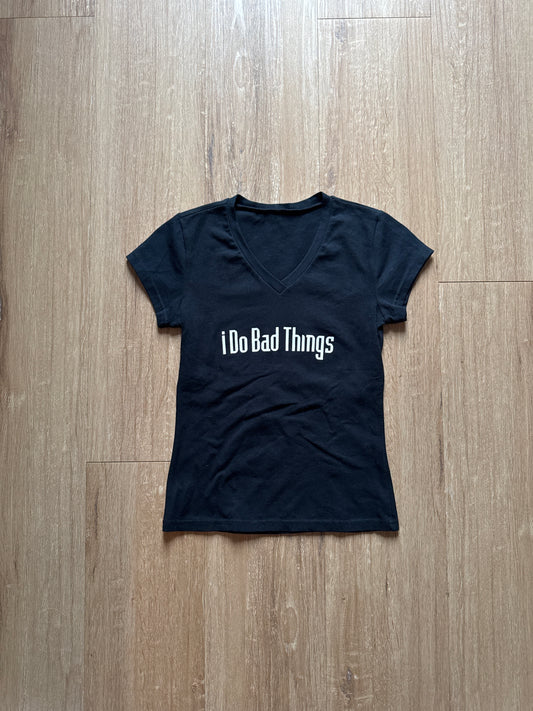 Y2K Vintage I Do Bad Things Baby Tee