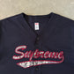 Supreme Snake Script Logo Black Baseball Jersey