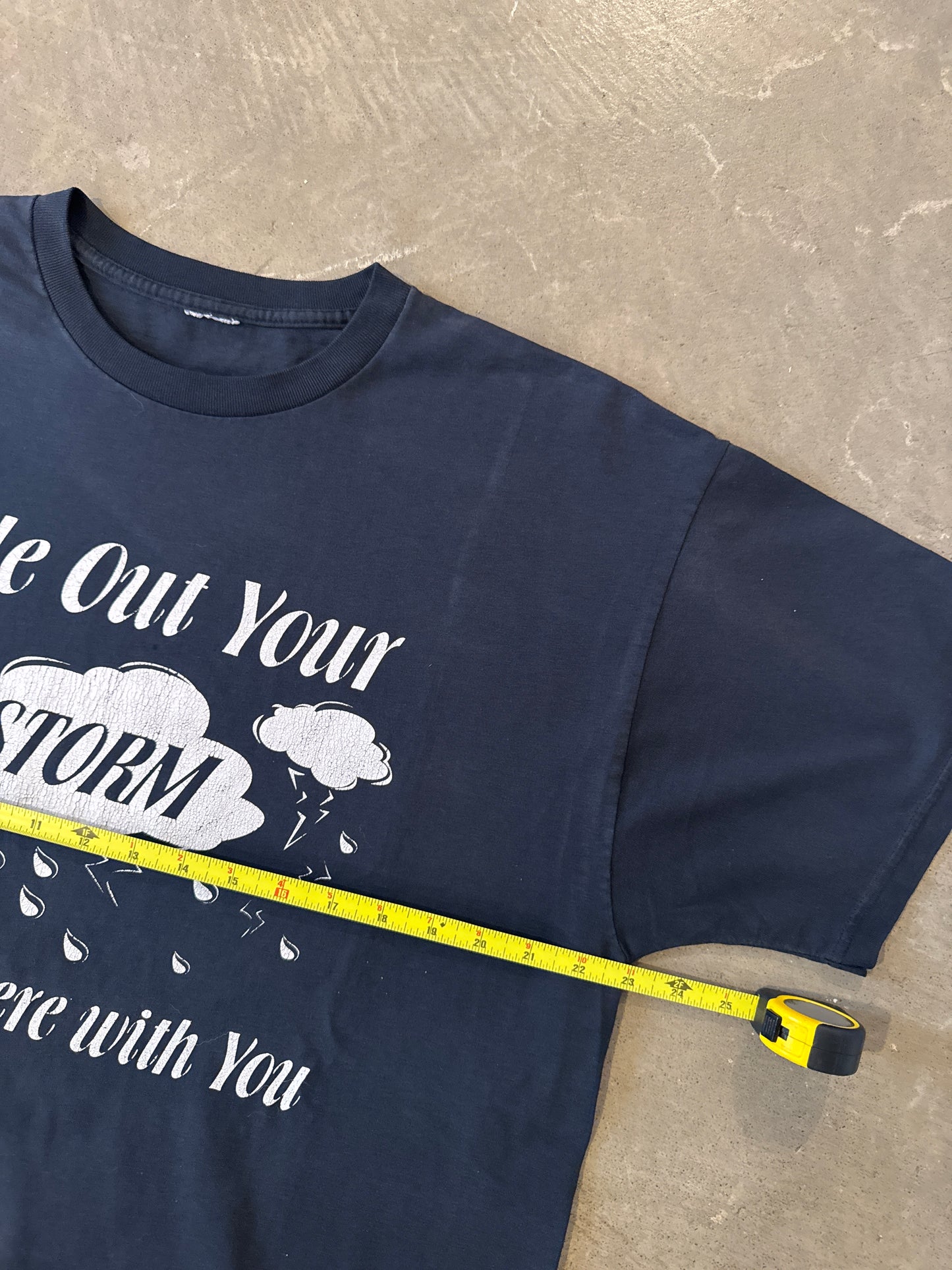 Vintage 90s Ride Our Your Storm Jesus Tee