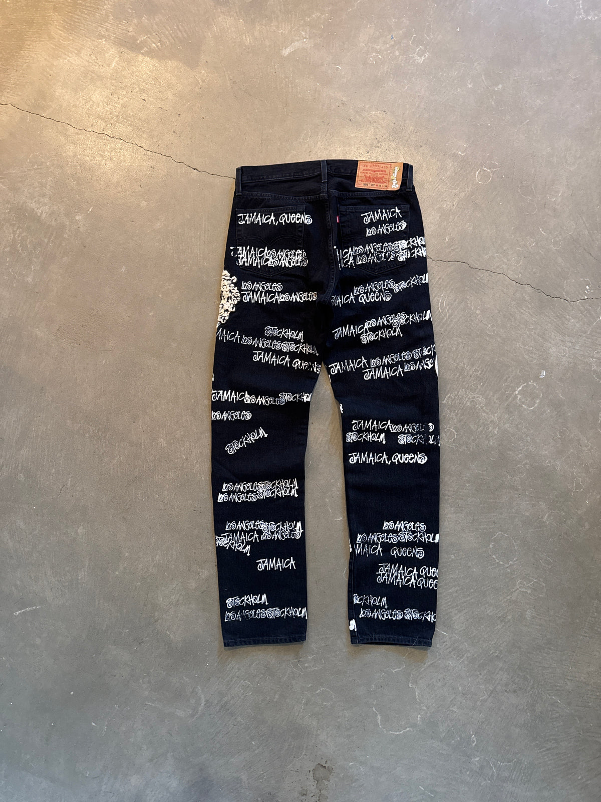 Stussy x Denim Tears x Our Legacy TTL 501 Black Denim Jeans