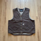 Carhartt Relaxed Fit Brown Sherpa Lined Vest