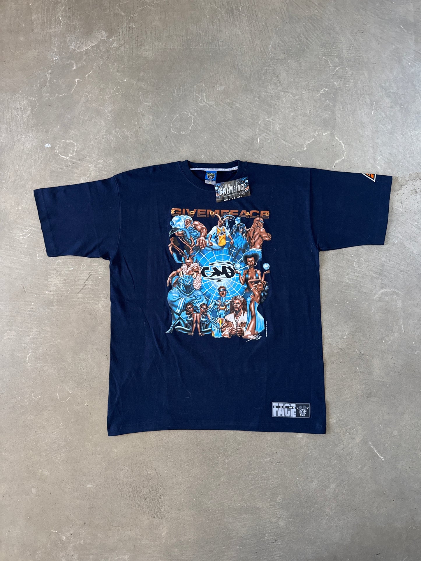 Vintage Y2K 2006 Give Me Face Zodiac Sign Horoscope Tee