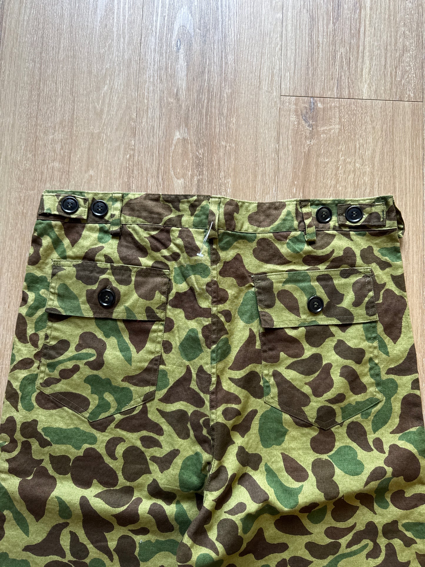 Vintage Duck Camo Military Trousers Pants