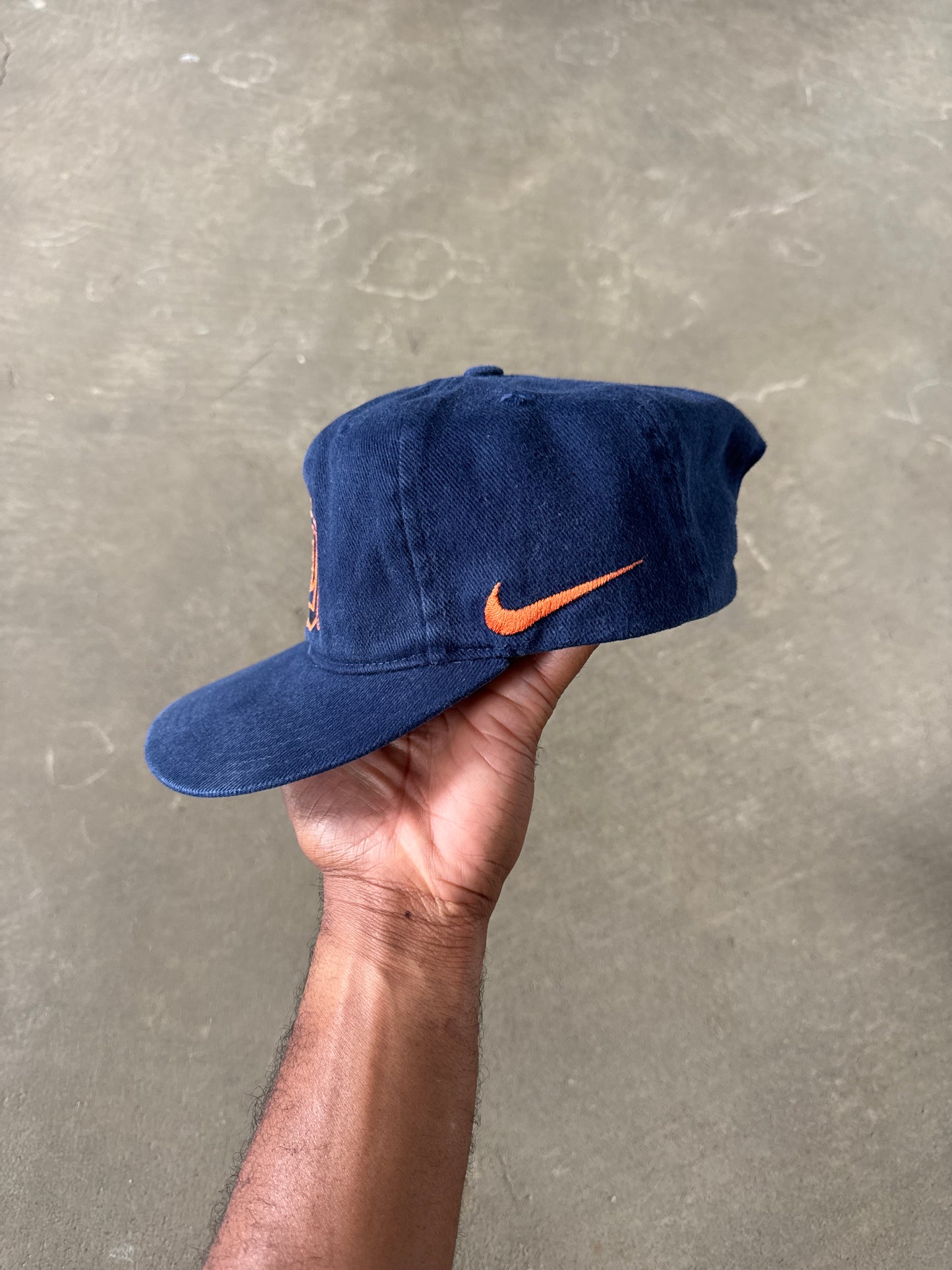 Vintage Nike Syracuse University Orange Man Snapback Hat