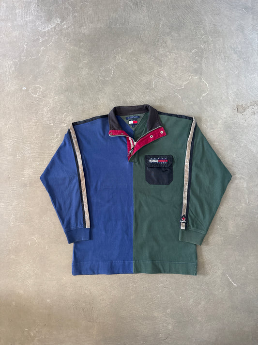 Vintage Tommy Hilfiger Outdoors Rugby Colorblock Sport Polo Stadium Expedition