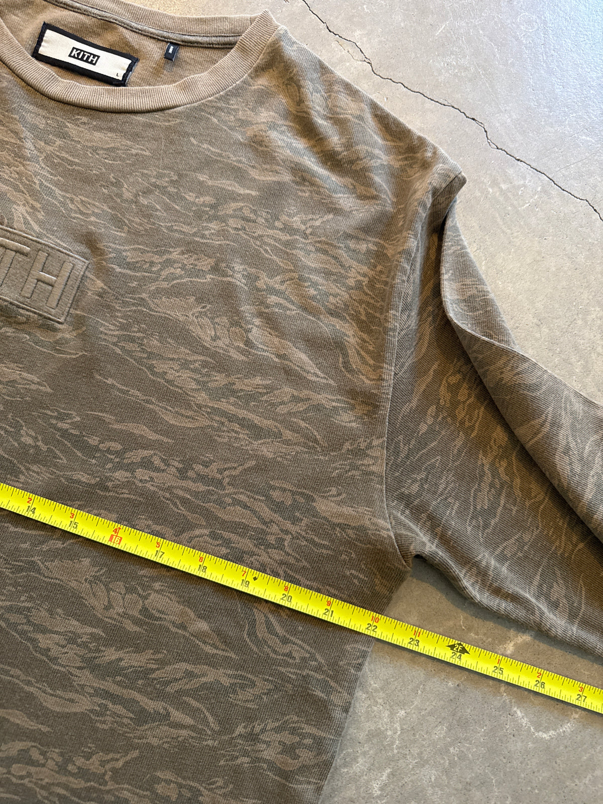 Kith Classic Logo Tiger Camo LS Tee