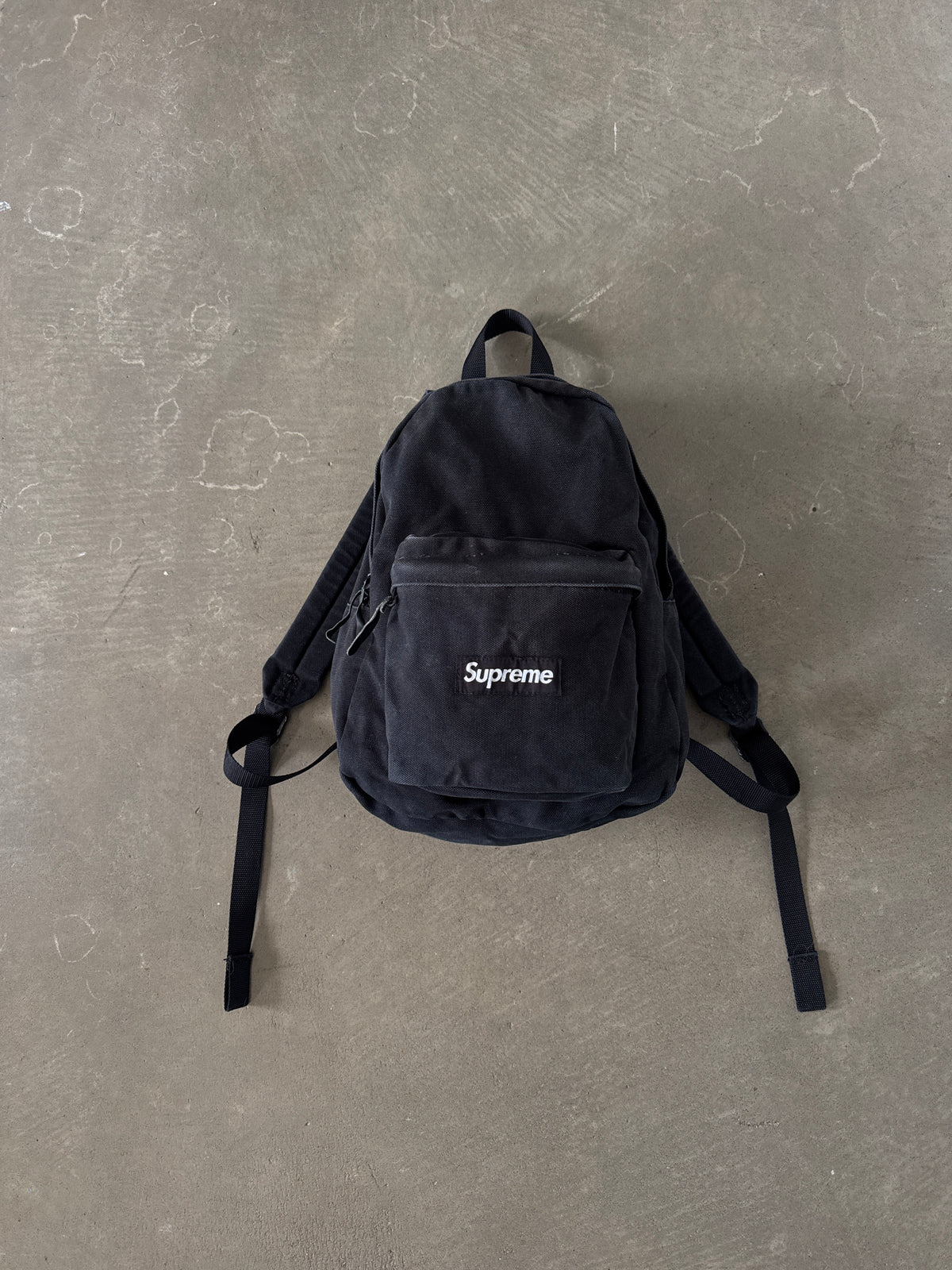 Supreme Canvas Black Backpack (FW22)
