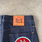 Evisu Embroidered Japanese Art Selvedge Denim Jeans
