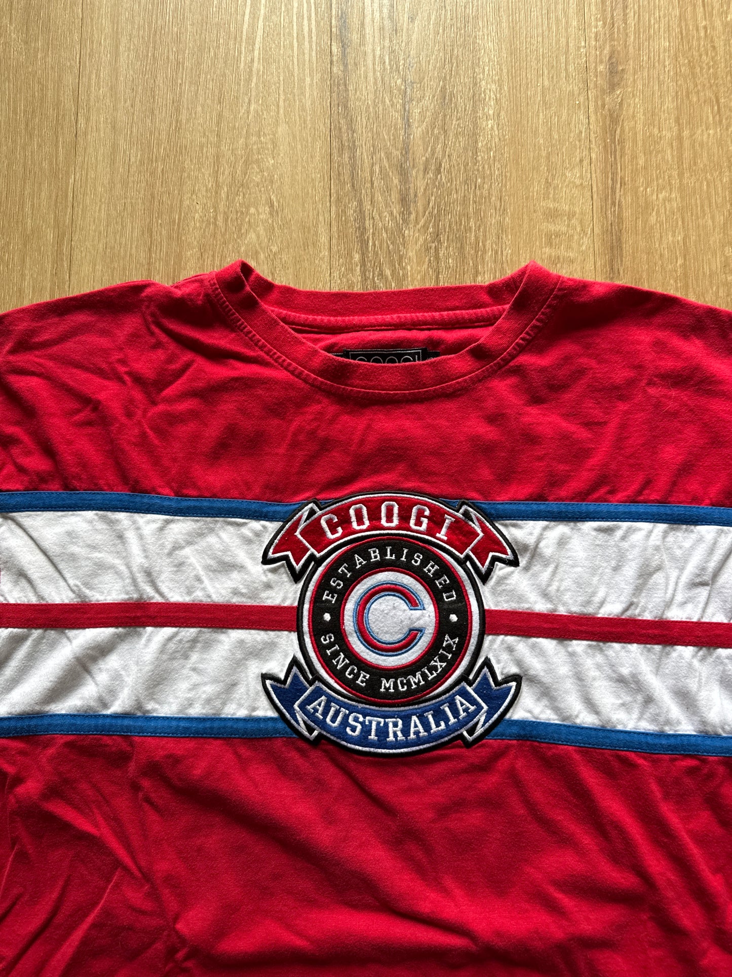 Y2K Coogi Australia Embroidered Logo Tee