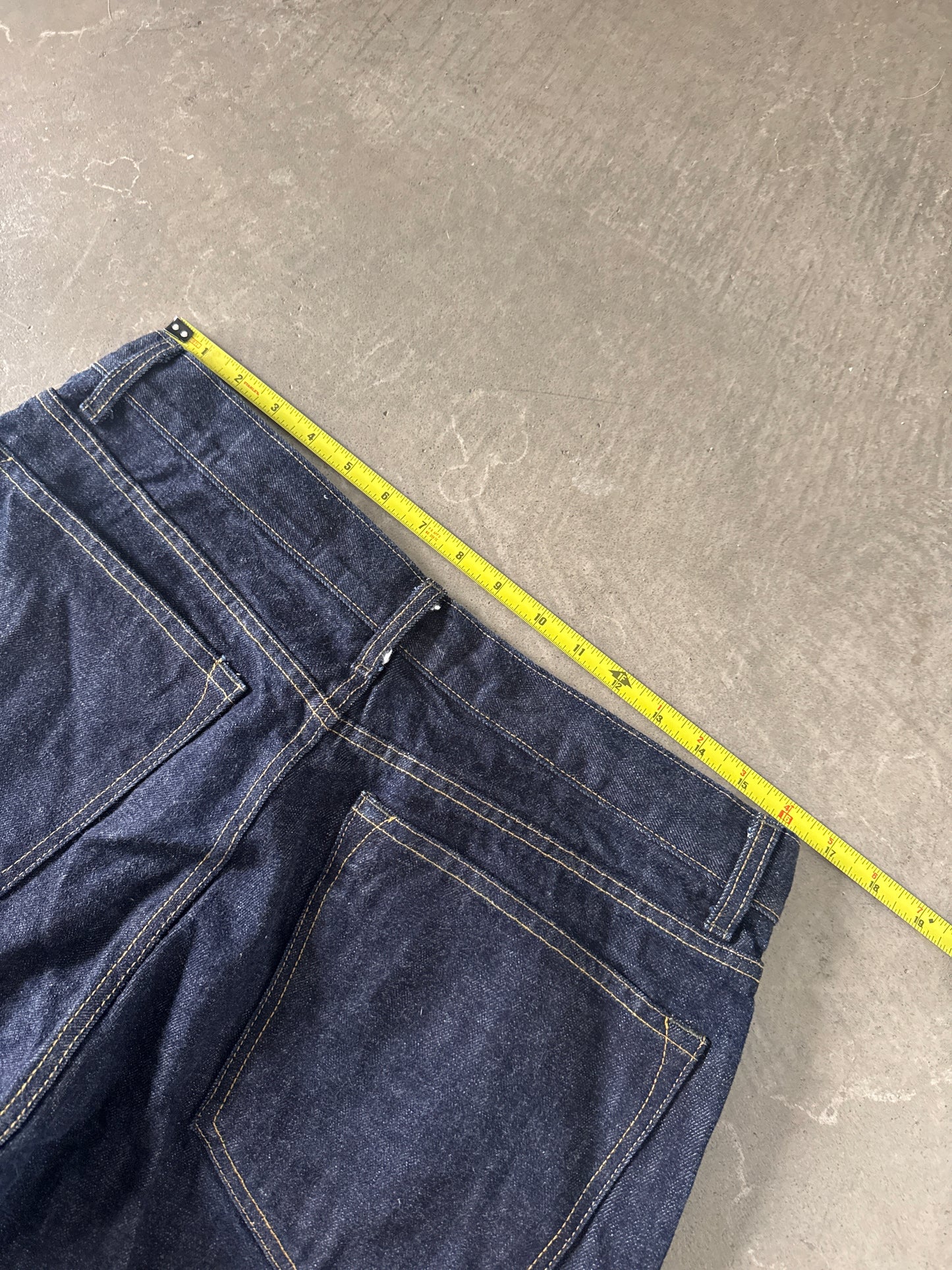 Imogene And Willie Dark Washed Straight Fit Selvage Denim Jeans