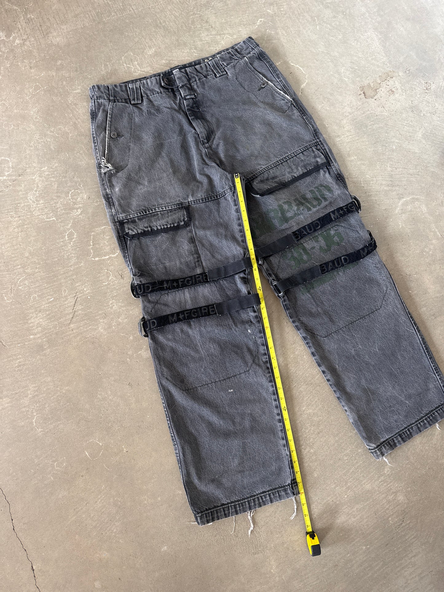 Vintage Marithe Francois Girbaud Distressed Thrashed Utility Pants