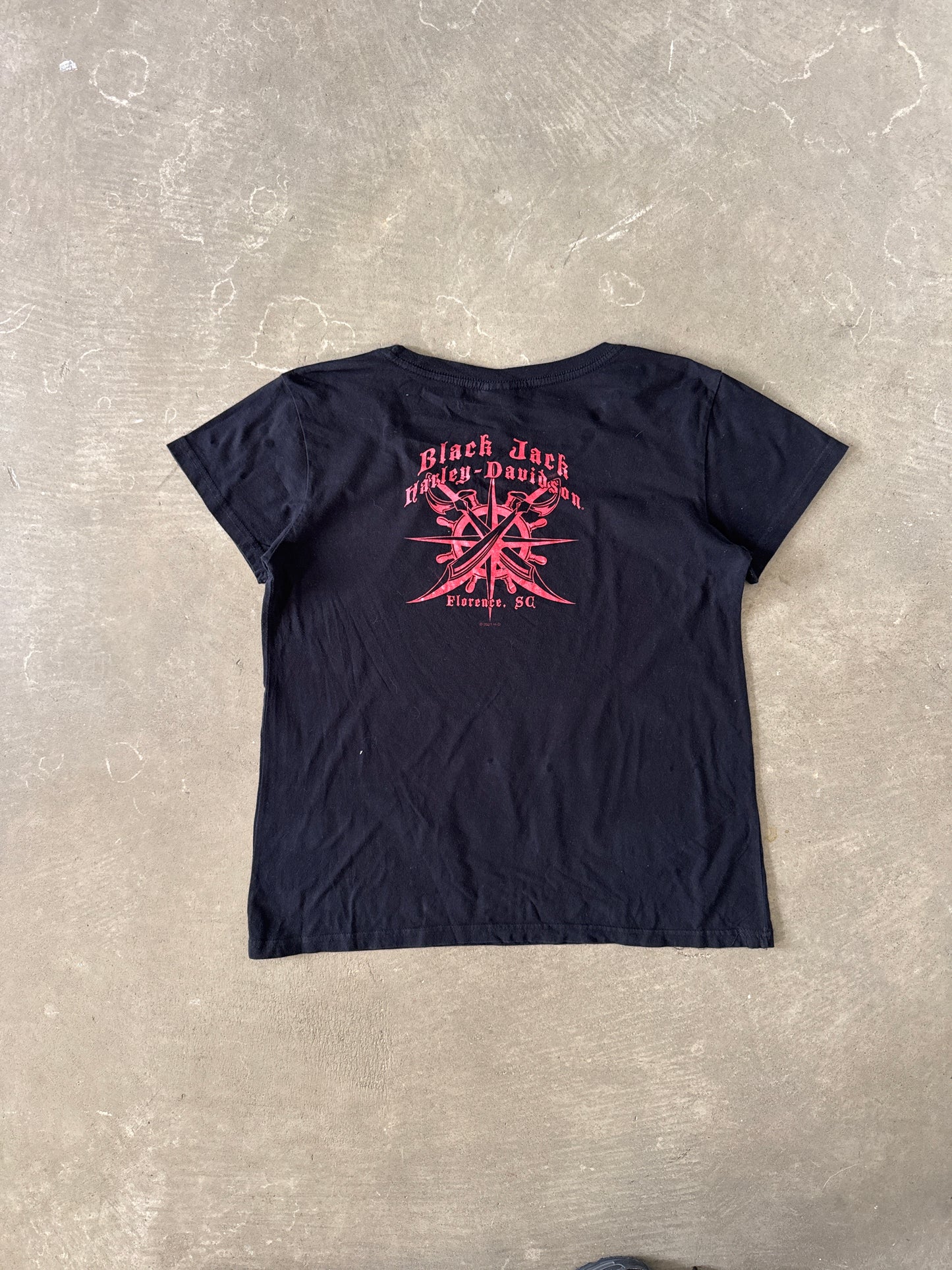 Harley Davidson Women’s Black Jack Florence South Carolina Tee
