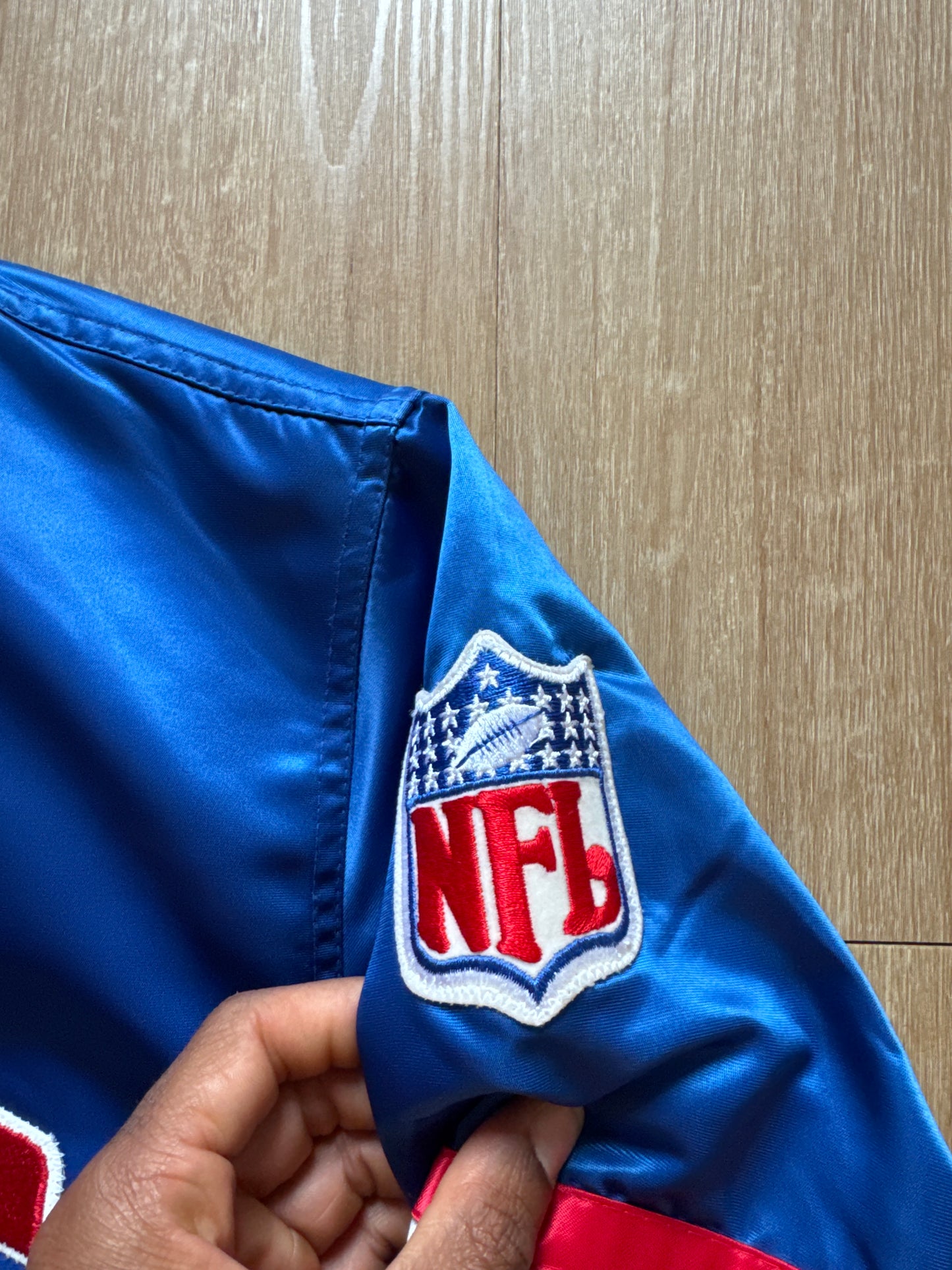 Vintage 90’s Starter New York Giants Satin NFL Bomber Jacket