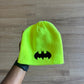 Batman Highlighter Yellow Skully Beanie Hat