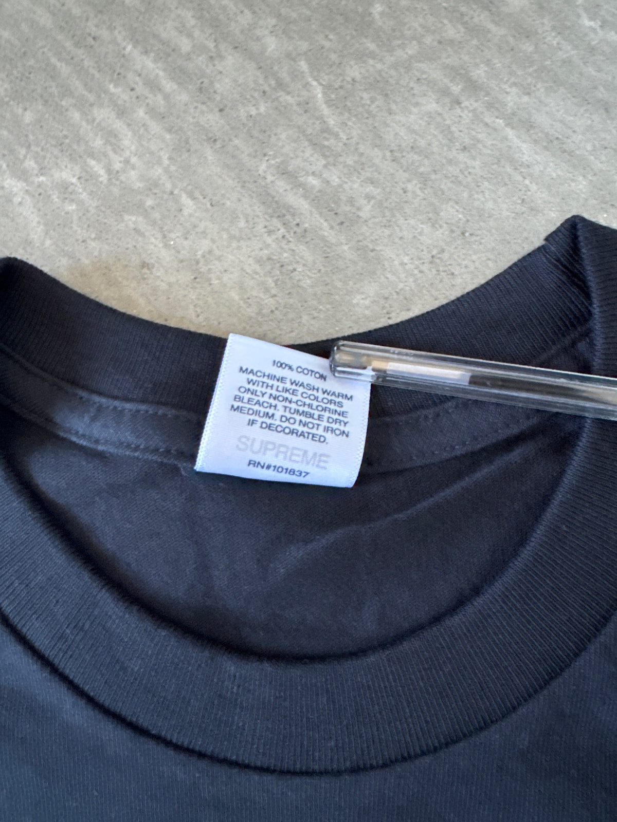 Supreme Eat Me Black Tee (FW19)