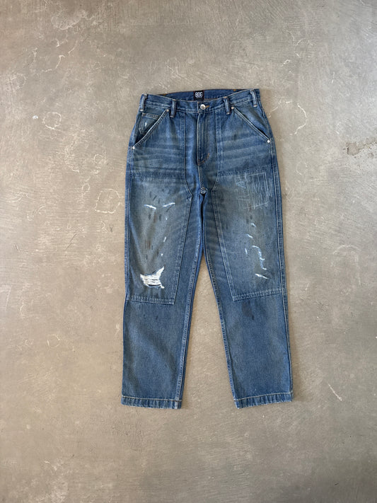 Urban Outfitters BDG Distressed Paint Splatter Double Knee Denim Jean Pants