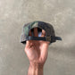 Vintage Military Camo 5-Panel Leather Strapback Hat