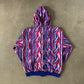 Vintage 90s Buffalo Bills Zebra Striped Hooded Zip Up