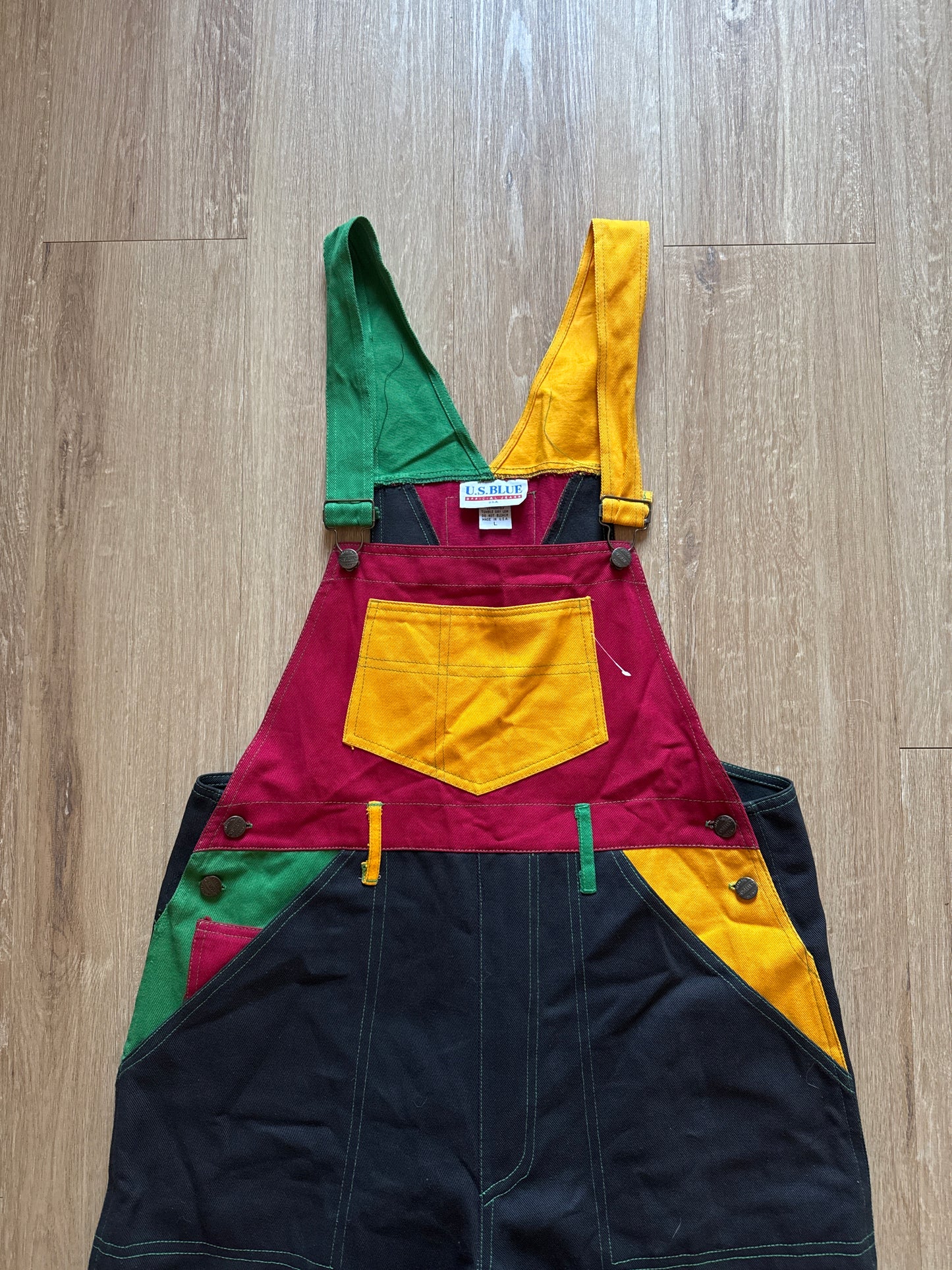 Vintage 90s U.S. Blue Official Jeans Funky Will Smith Fresh Prince Of Bel-Air Overall Pants