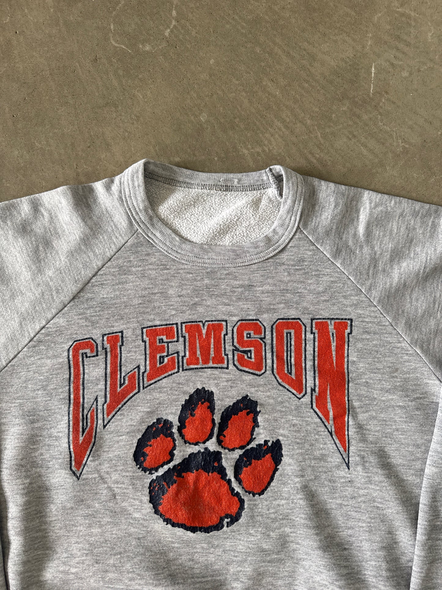 Vintage 80s Clemson University Tigers Sweatshirt