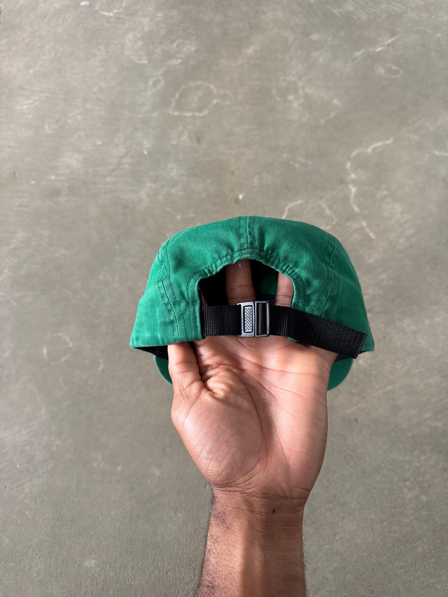 Supreme Washed Chino Twill Green 5-Panel Camp Cap (FW24)
